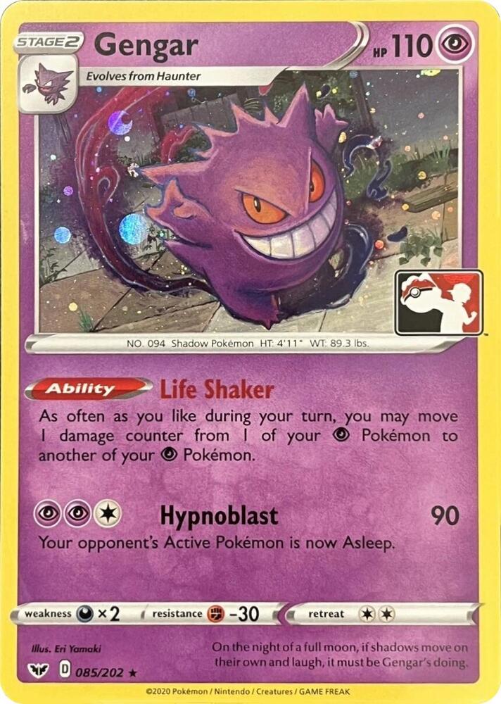 Gengar (Library Exclusive) 085/202 — Miscellaneous Cards & Products (English Pokémon TCG card)