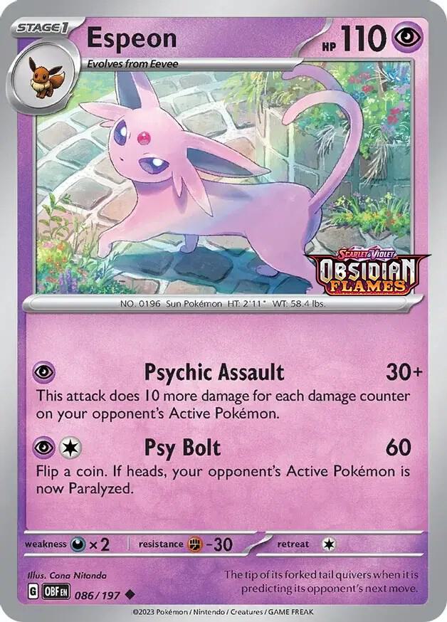 Espeon (Best Buy Exclusive) 086/197 — Miscellaneous Cards & Products (English Pokémon TCG card)