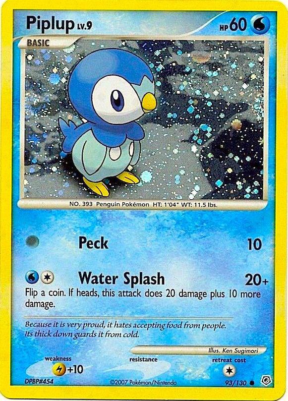 Piplup 093/130 — Miscellaneous Cards & Products (English Pokémon TCG card)