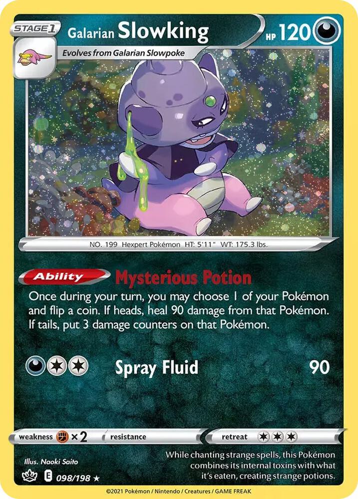 Galarian Slowking (Cosmos Holo) 098/198 — Miscellaneous Cards & Products (English Pokémon TCG card)