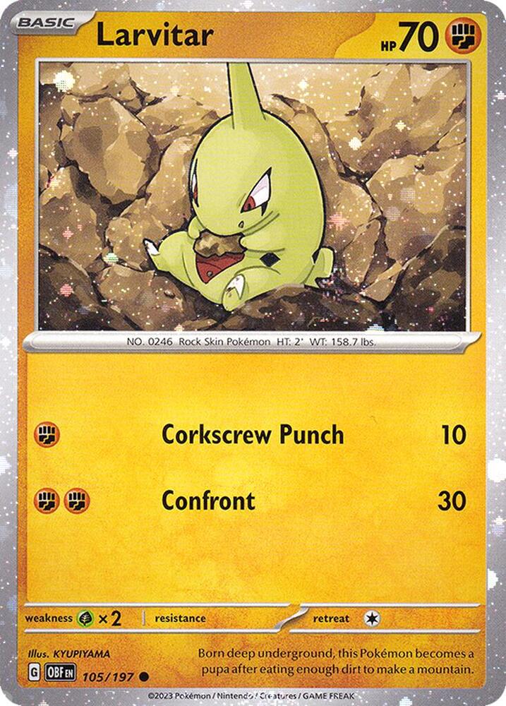 Larvitar 105/197 — Miscellaneous Cards & Products (English Pokémon TCG card)