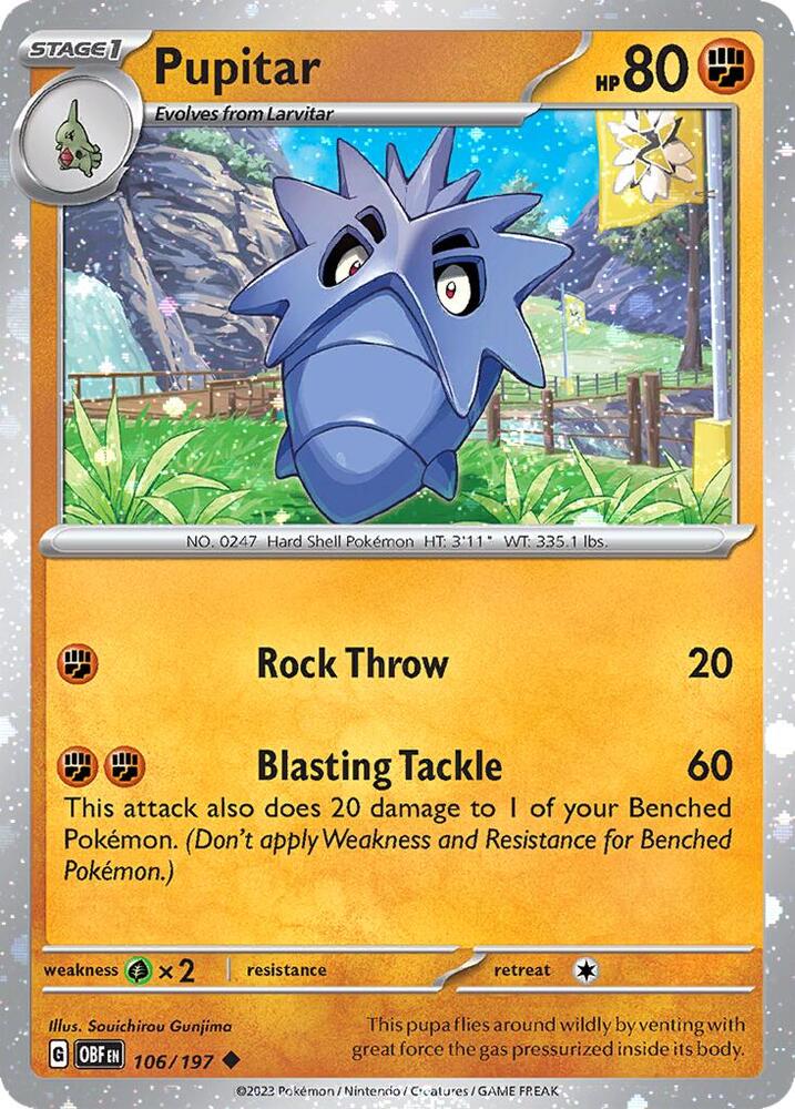 Pupitar 106/197 — Miscellaneous Cards & Products (English Pokémon TCG card)