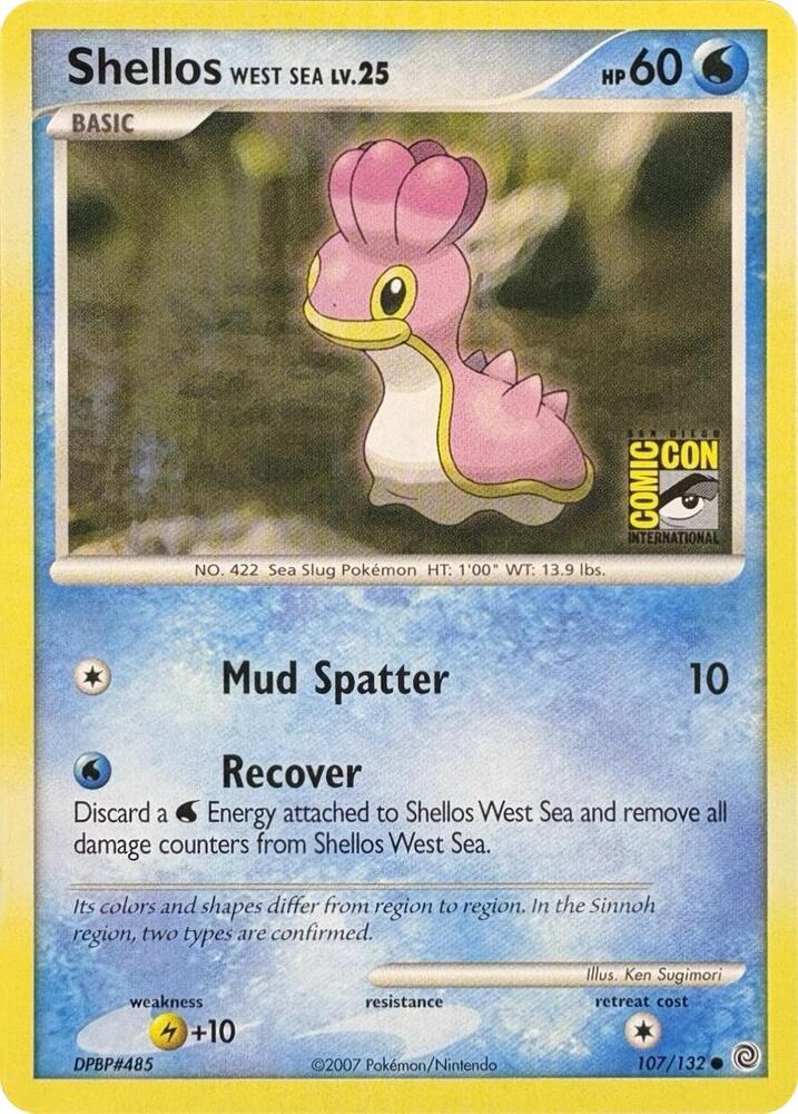 Shellos West Sea (SDCC 2007) 107/132 — Miscellaneous Cards & Products (English Pokémon TCG card)
