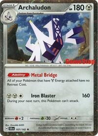 Archaludon (Cosmos Holo) (Gamestop Exclusive) 107/142 — Miscellaneous Cards & Products (English Pokémon TCG card)