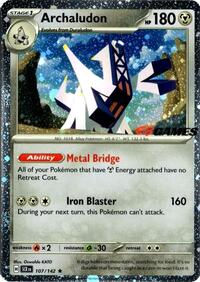 Archaludon (Cosmos Holo) (EB Games Exclusive) 107/142 — Miscellaneous Cards & Products (English Pokémon TCG card)