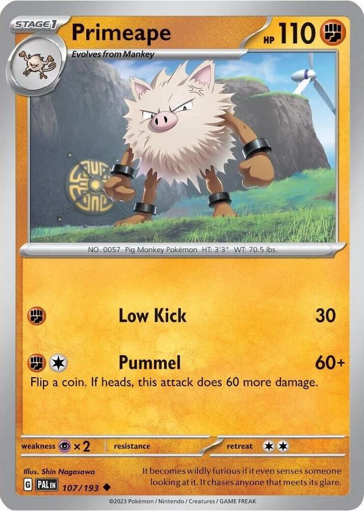 Primeape 107/193 — Miscellaneous Cards & Products (English Pokémon TCG card)