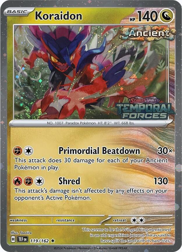 Koraidon 119/162 — Miscellaneous Cards & Products (English Pokémon TCG card)