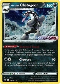 Galarian Obstagoon 119/202 — Miscellaneous Cards & Products (English Pokémon TCG card)