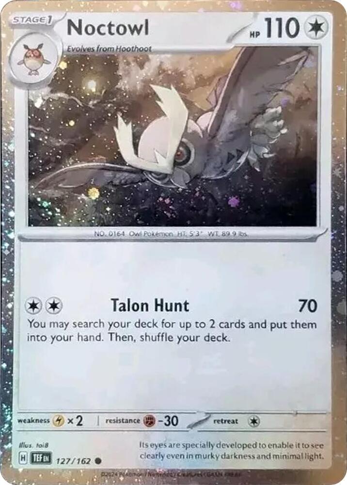 Noctowl 127/162 — Miscellaneous Cards & Products (English Pokémon TCG card)