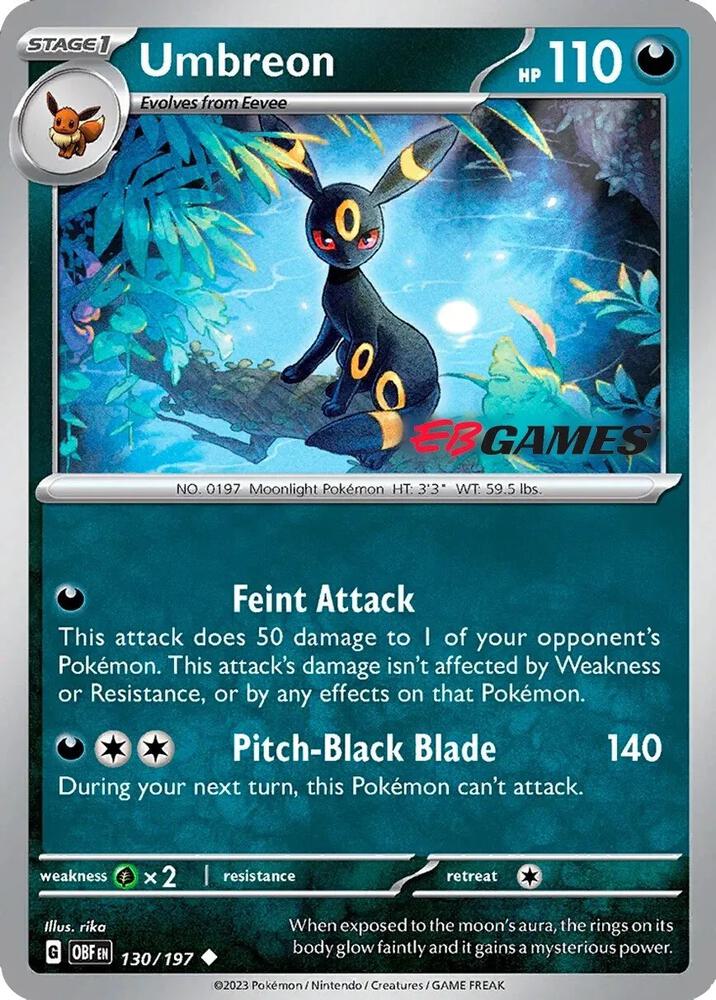 Umbreon 130/197 — Miscellaneous Cards & Products (English Pokémon TCG card)
