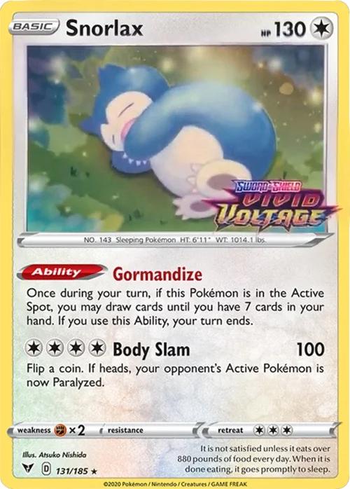 Snorlax 131/185 — Miscellaneous Cards & Products (English Pokémon TCG card)