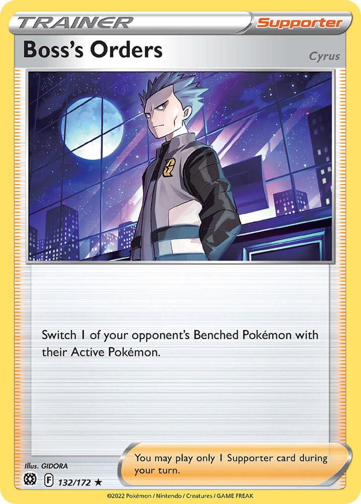 Boss's Orders (Cyrus) 132/172 — Miscellaneous Cards & Products (English Pokémon TCG card)
