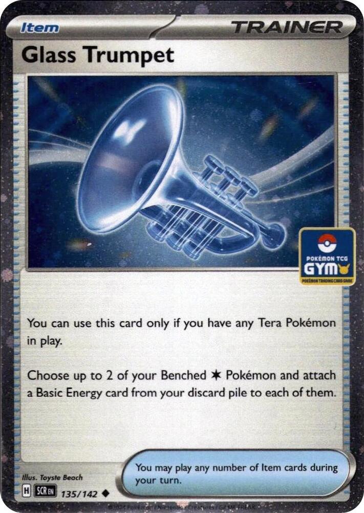 Glass Trumpet (Gym Stamp Asia Exclusive) 135/142 — Miscellaneous Cards & Products (English Pokémon TCG card)