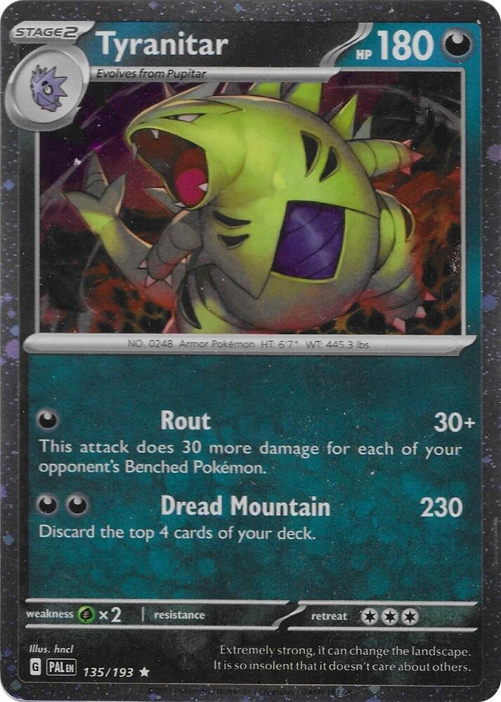 Tyranitar 135/193 — Miscellaneous Cards & Products (English Pokémon TCG card)