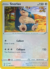 Snorlax 141/192 — Miscellaneous Cards & Products (English Pokémon TCG card)