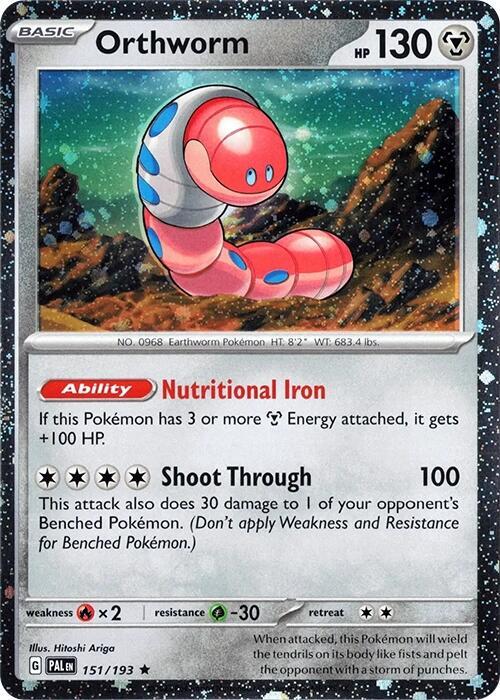 Orthworm 151/193 — Miscellaneous Cards & Products (English Pokémon TCG card)