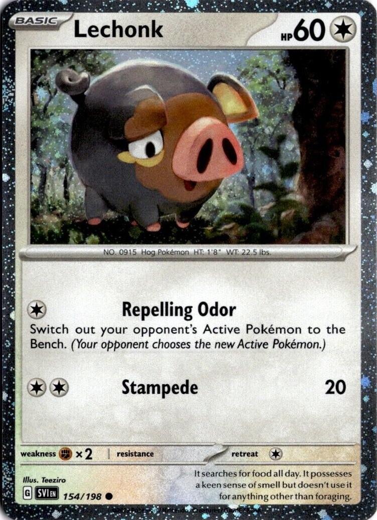 Lechonk 154/198 — Miscellaneous Cards & Products (English Pokémon TCG card)