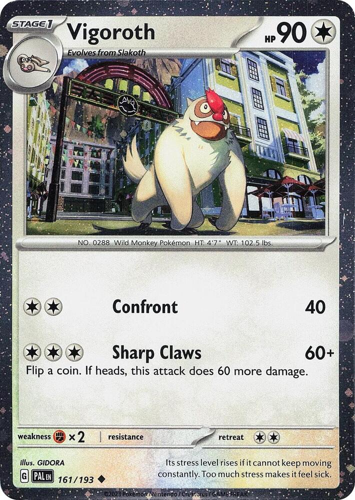 Vigoroth (Cosmos Holo) 161/193 — Miscellaneous Cards & Products (English Pokémon TCG card)