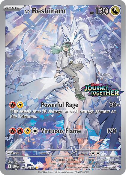N's Reshiram 167/159 — Miscellaneous Cards & Products (English Pokémon TCG card)