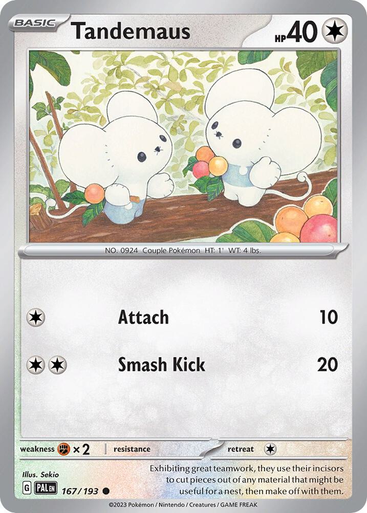 Tandemaus (Cosmos Foil) 167/193 — Miscellaneous Cards & Products (English Pokémon TCG card)