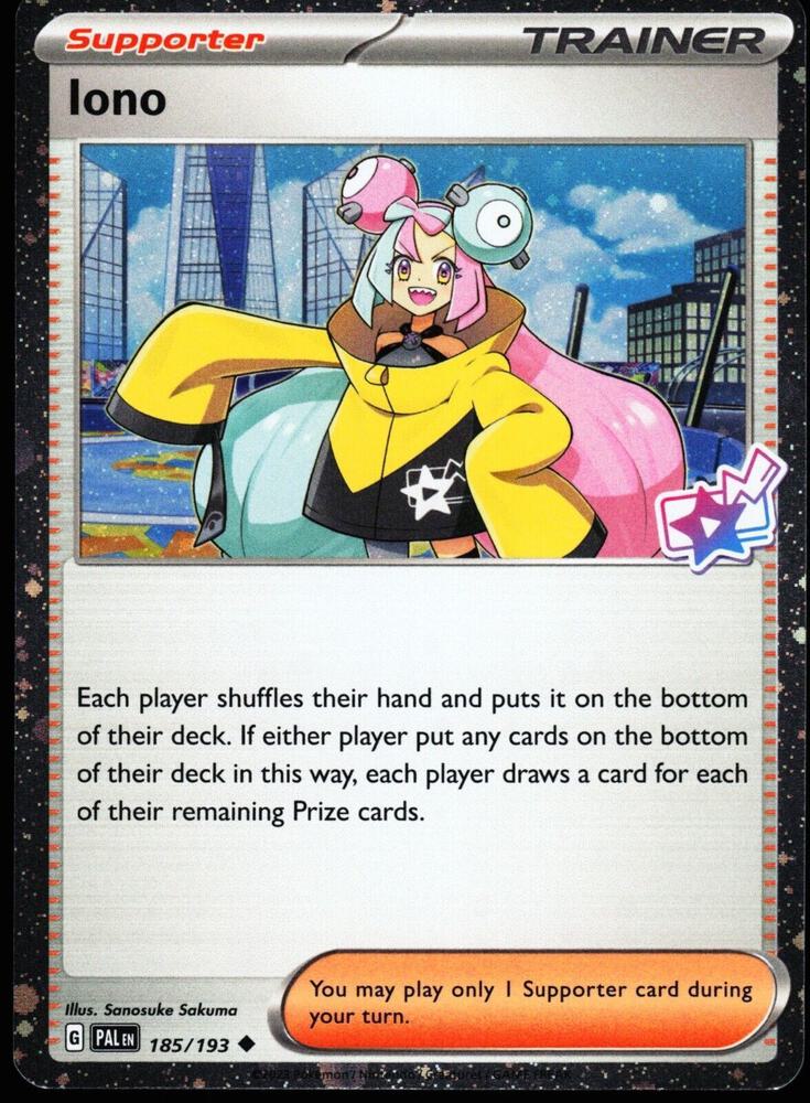 Iono 185/193 — Miscellaneous Cards & Products (English Pokémon TCG card)