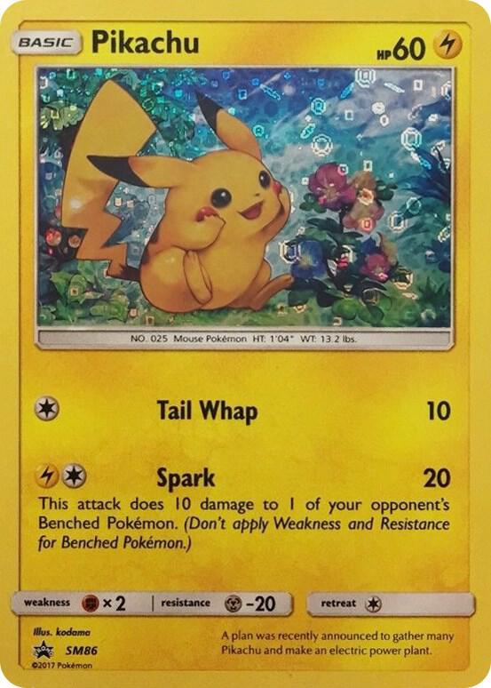 Pikachu - SM86 (General Mills Promo) SM86 — Miscellaneous Cards & Products (English Pokémon TCG card)