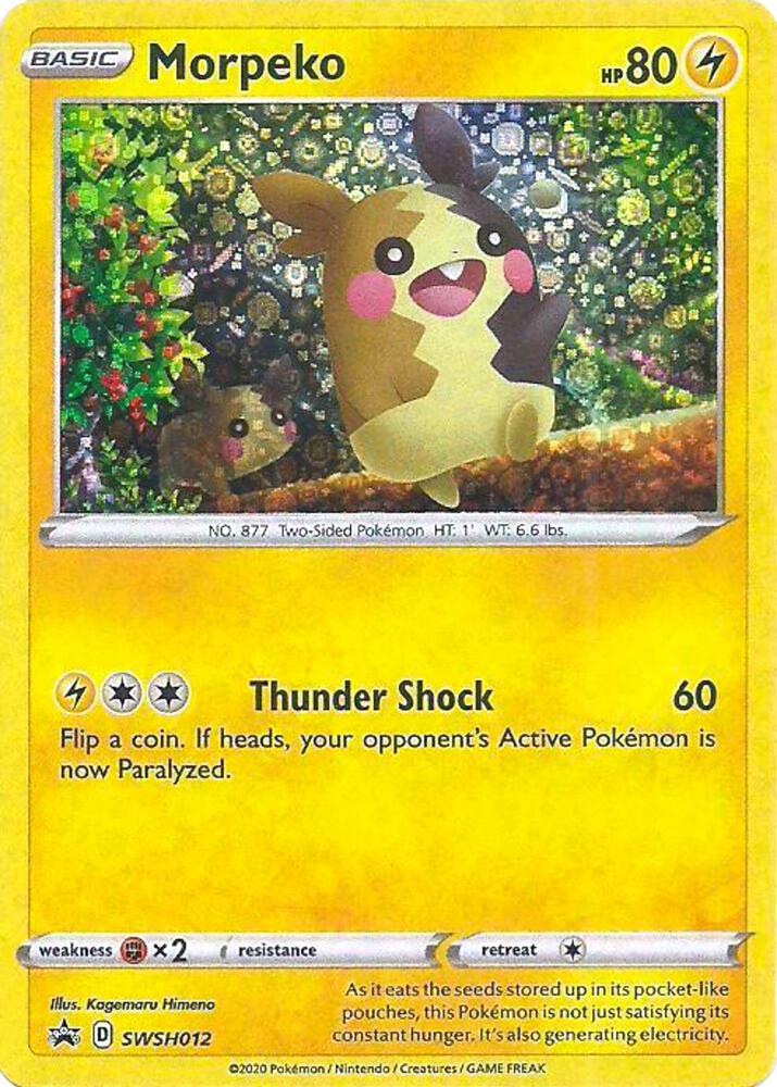 Morpeko - SWSH012 (General Mills Promo) SWSH012 — Miscellaneous Cards & Products (English Pokémon TCG card)