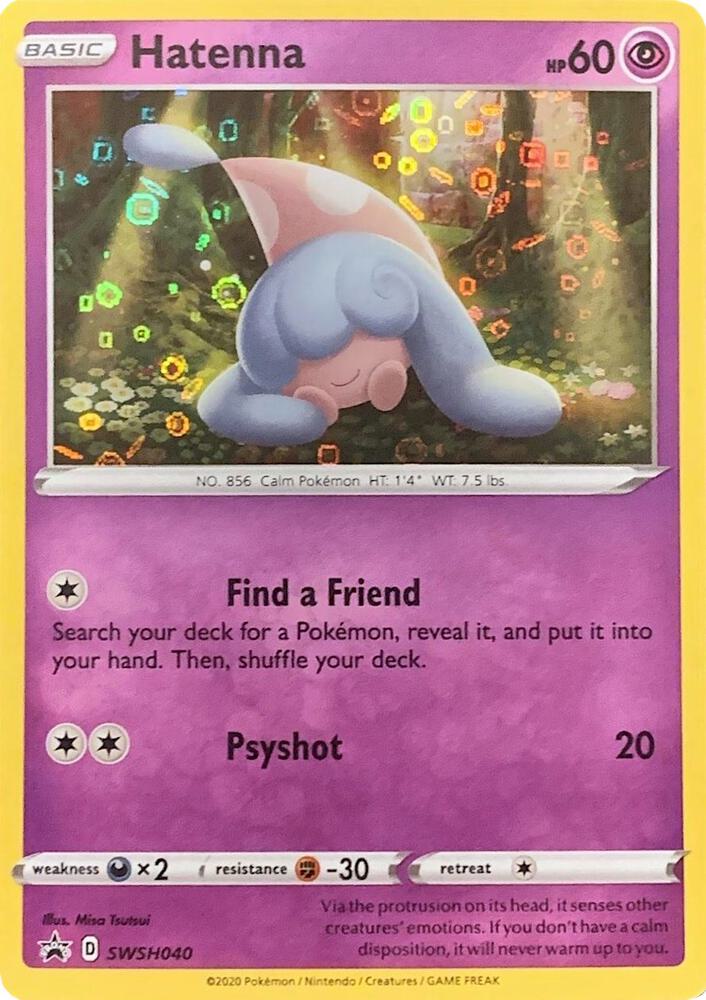 Hatenna - SWSH040 (General Mills Promo) SWSH040 — Miscellaneous Cards & Products (English Pokémon TCG card)