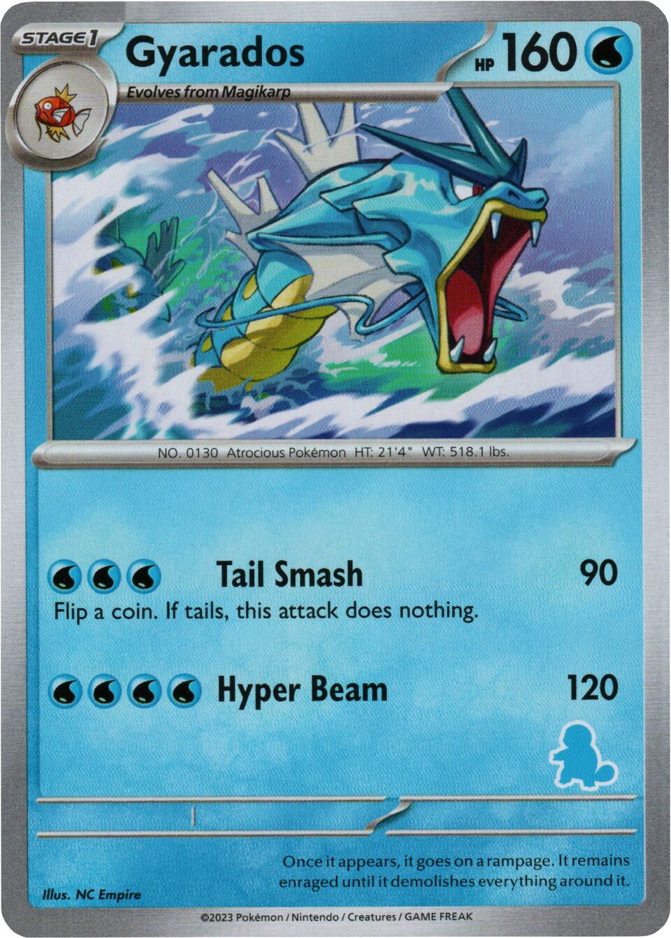 Gyarados 008 — My First Battle (Squirtle) (English Pokémon TCG card)