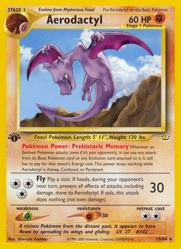 Aerodactyl 015/66 — Neo Revelation (English Pokémon TCG card)