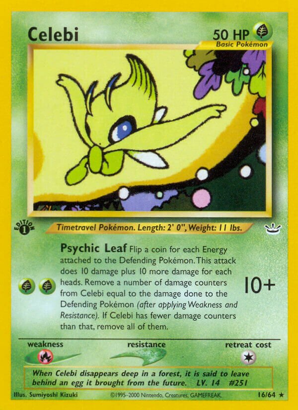 Celebi 016/66 — Neo Revelation (English Pokémon TCG card)