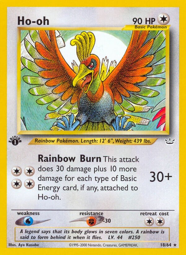 Ho-oh 018/66 — Neo Revelation (English Pokémon TCG card)