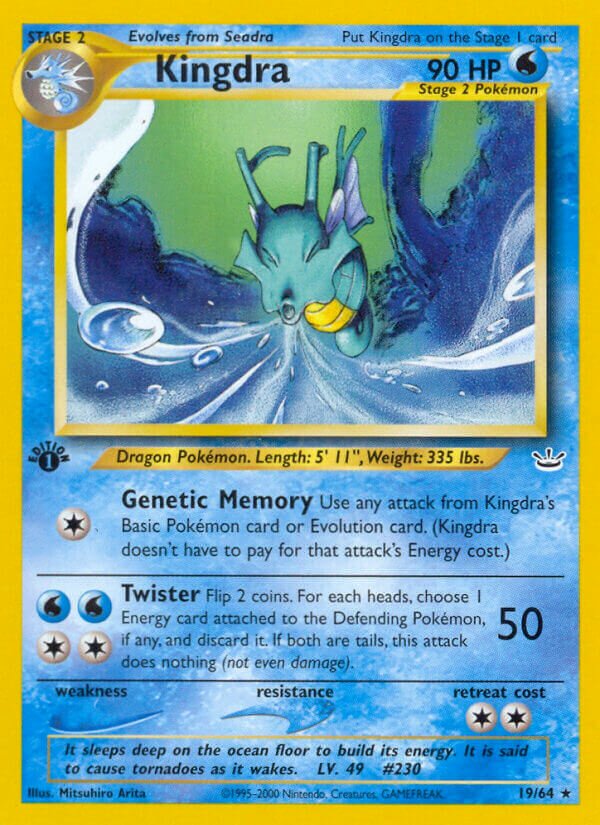 Kingdra 019/66 — Neo Revelation (English Pokémon TCG card)