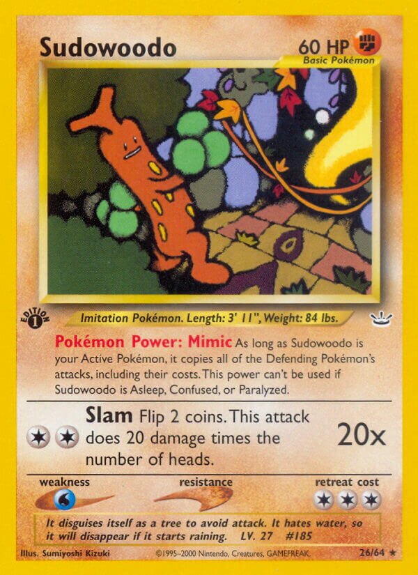 Sudowoodo 026/66 — Neo Revelation (English Pokémon TCG card)