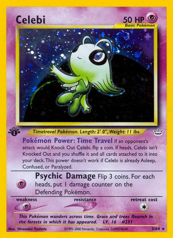 Celebi 003/66 — Neo Revelation (English Pokémon TCG card)
