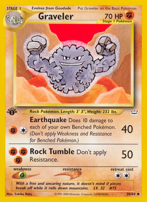 Graveler 030/66 — Neo Revelation (English Pokémon TCG card)