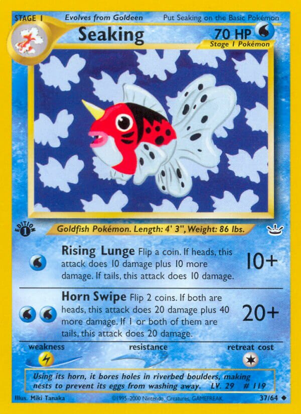 Seaking 037/66 — Neo Revelation (English Pokémon TCG card)
