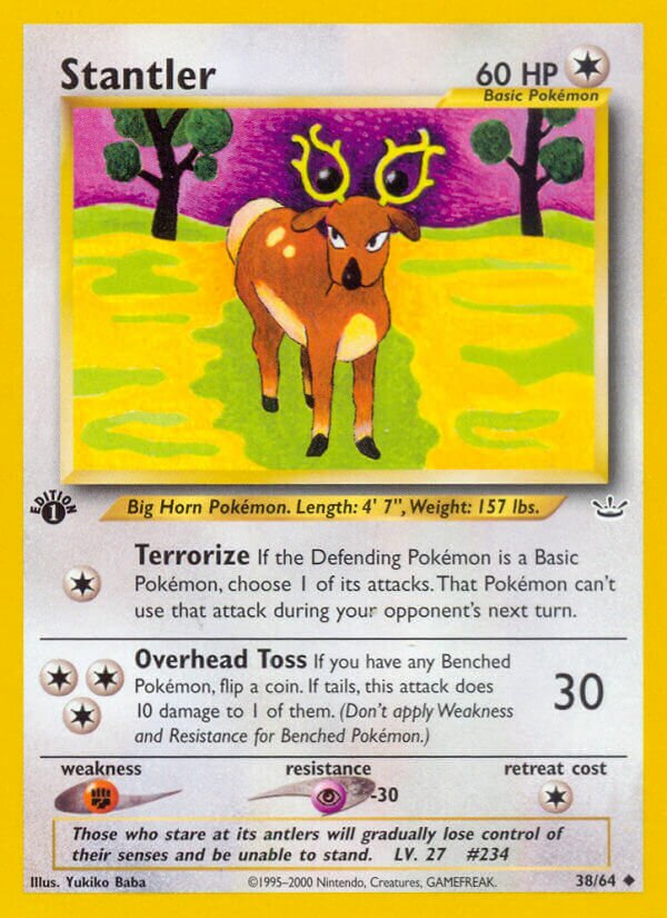 Stantler 038/66 — Neo Revelation (English Pokémon TCG card)