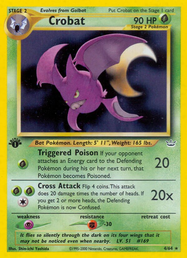 Crobat 004/66 — Neo Revelation (English Pokémon TCG card)