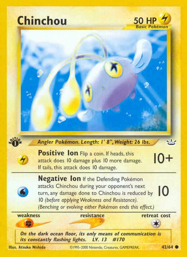 Chinchou 042/66 — Neo Revelation (English Pokémon TCG card)