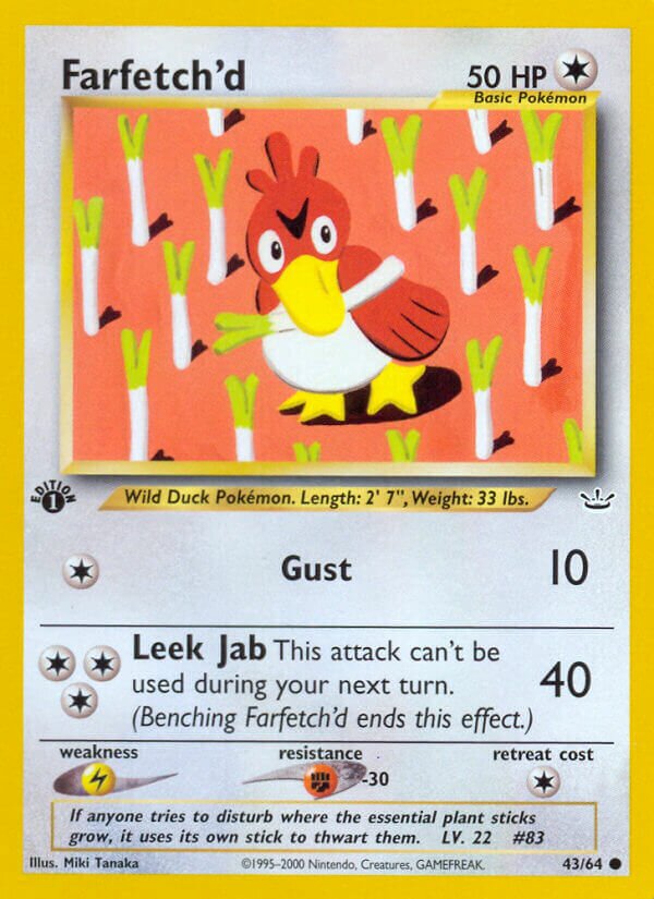 Farfetch'd 043/66 — Neo Revelation (English Pokémon TCG card)