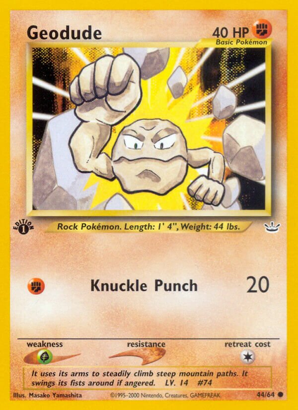 Geodude 044/66 — Neo Revelation (English Pokémon TCG card)