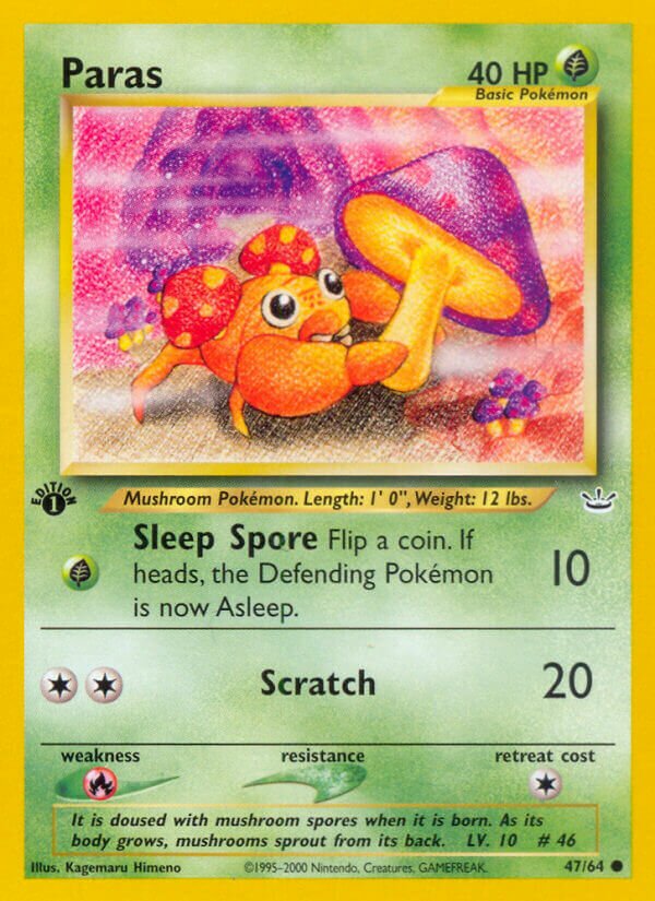 Paras 047/66 — Neo Revelation (English Pokémon TCG card)