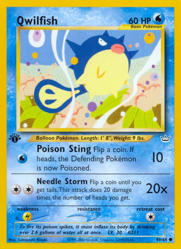 Qwilfish 049/66 — Neo Revelation (English Pokémon TCG card)