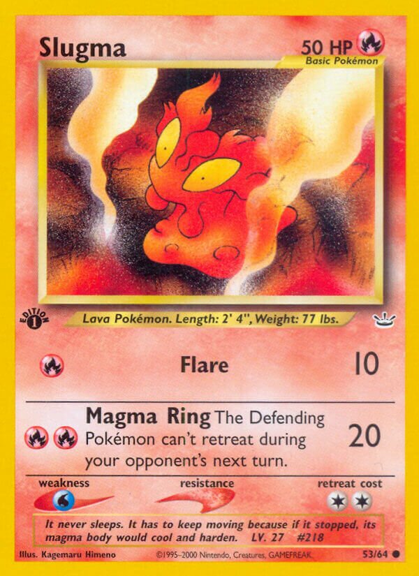 Slugma 053/66 — Neo Revelation (English Pokémon TCG card)