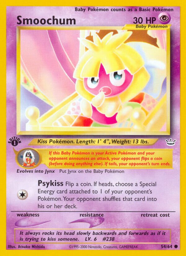 Smoochum 054/66 — Neo Revelation (English Pokémon TCG card)