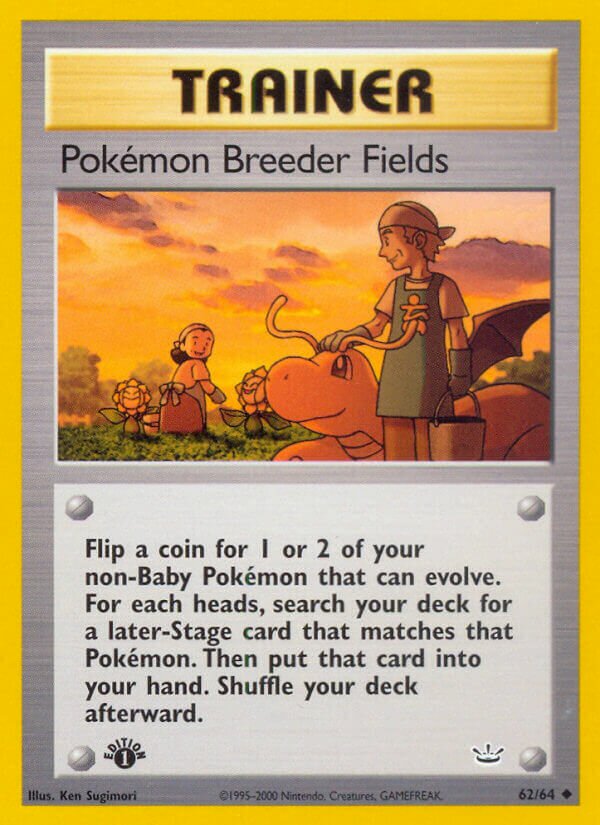 Pokémon Breeder Fields 062/66 — Neo Revelation (English Pokémon TCG card)