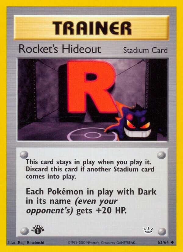 Rocket's Hideout 063/66 — Neo Revelation (English Pokémon TCG card)