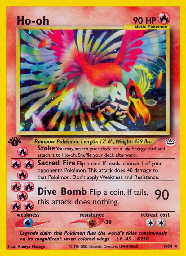Ho-oh 007/66 — Neo Revelation (English Pokémon TCG card)