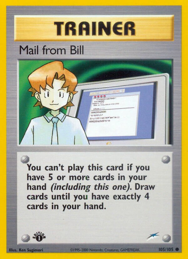 Mail from Bill 105/113 — Neo Destiny (English Pokémon TCG card)